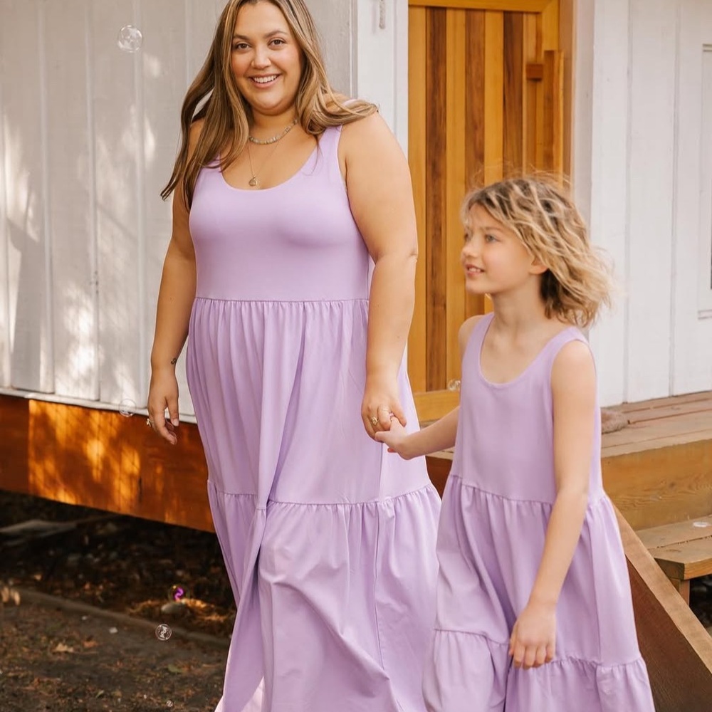 Smash + Tess Lilac Sleeveless Tiered Maxi Dress - Picture 3 of 11